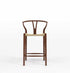 Dagmar Counter Stool - Walnut & Natural Cord