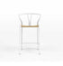 Dagmar Counter Stool - White & Natural Cord