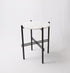 Erna Side Table - Carrara White Marble Top