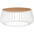 Gabbia Round Coffee Table - White