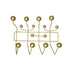 The Mid-Century Wall Coat Hanger - Gold